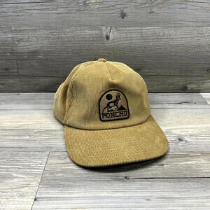 Poncho Outdoors Pronghorn Corduroy Hat Tan Khaki Adult Adjustable Strap